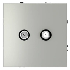 Изображение Розетка телевизионная встраиваемая VOLTUM S70 оконечная TV+SAT (сталь)